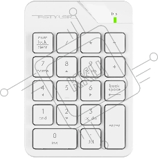 Числовой блок A4Tech FGK21C беспроводной, USB, Радиоканал, белый