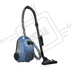 Пылесос Shivaki VC 120 Bag синий, 450/2000 Вт, уборка сухая, пылесборник мешок 3.5 л