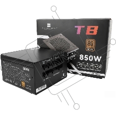 Блок питания Thermalright, 850W 80+ Bronze (ATX, 3.0, PCIe 5.0, Full modular, 1x24(20+4)pin, 2xCPU 8(4+4)pin, 4xPCIe*2 8(6+2)pin, 3xSATA3, 1x12+4pin (12VHPWR PCIe 5.0 12+4pin 600mm), 3xMOLEX4pin, Active, 120x120mm, 150x140x86mm, APFC, black)