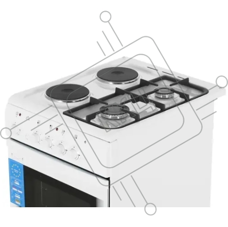 Газовая плита с электрической духовкой (506022.03гэ (щ)ЧР-030) Deluxe