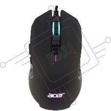 Мышь проводная Acer OMW160 черный, 6400 dpi, USB, кнопки - 8