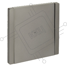 Выключатель IEK FORTE&PIANO FP504 1-кл проходной с индикатором 10А сталь