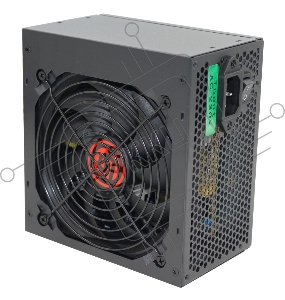 Блок питания Ginzzu CB600 12CM black,24+4p,2 PCI-E(6+2), 4*SATA,3*IDE,оплетка MB, кабель питания