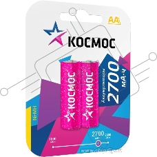 Аккумулятор R6 (AA) Ni-Mh 2700MAh Космос