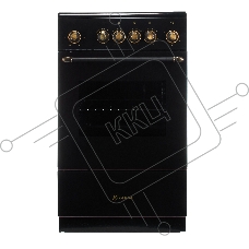 Плита электрическая De Luxe 506004.23ЭС-121 черный, конфорок 4 шт, духовка 54 л, 50 см x 87 см x 60 см
