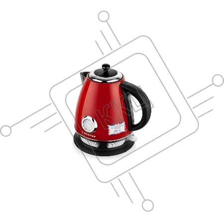 Электрический чайник BRAYER 1007BR-RD, 2200 Вт, 1,7 л, Strix, автоотключ, нержав.сталь, встроен.терм