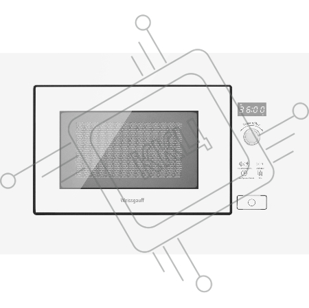 Встраиваемая микроволновая печь Weissgauff HMT-202