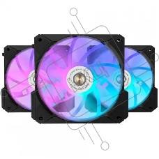 Вентилятор для корпуса Alseye i12B-K3 черный, 120 мм, 1800 об/мин, 33.2 дБ, 4 pin