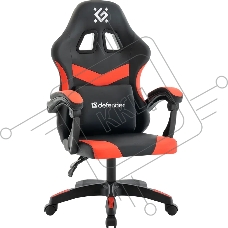 Кресло игровое Defender Runa черный/красн,класс 2,PU Кресло игровое Defender Runa черный/красн,класс 2,PU
