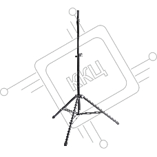 Стойка для акустической системы K&M 21467-000-55 высота от 1370 до 2170 мм, диаметр трубы 35 мм, система Ring Lock для жесткой фиксации АС, материал - алюминий, цвет черный