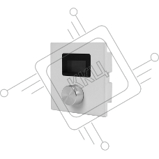 Панель управления INTREND ITPAD-SCR для аудиопроцессоров INTREND, встраиваемая, настенная, с дисплеем и роторной ручкой, до 32х пользовательских меню, управление несколькими устройствами, PoE