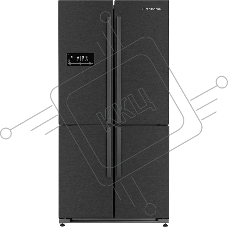 Холодильник Kuppersberg NMFV 18591 DX темный металл трехкамерный 390/170л морозилка снизу, No Frost, Side by Side Холодильник Kuppersberg NMFV 18591 DX темный металл трехкамерный 390/170л морозилка снизу, No Frost, Side by Side