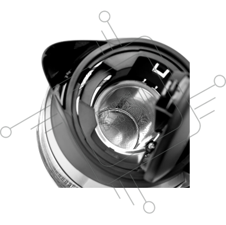 Чайник электрический BRAYER BR1021 2200Вт.1,7 л, стекло, эл.уп, 60-100 °С, Под. t, подсветка, черн.