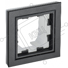 Рамка 1-местная IEK BRITE РУ-1-БрЧ-44 IP44 черный