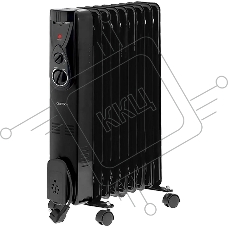 Масляный обогреватель Centek CT-6201 (9 секций) черный, 2000 Вт, 20 м2, термостат