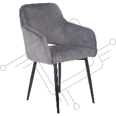 Кресло офисное Бюрократ CH-380F серая жемчужина Italia 26, на ножках, металл черный