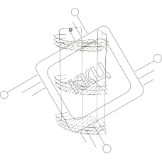 Полка угловая трехъярусная РЫЖИЙ КОТ Vento 19*19*41 см хром (310847)