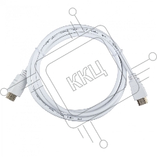 Кабель ACD-DHHM2-18W ACD-DHHM2-18W HDMI 2.0, Golden Plated,19m/19m, белый, 1.8м, (742248)