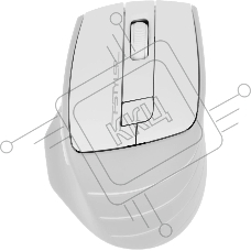 Мышь беспроводная A4Tech Fstyler FG30S белый/серый, 2000 dpi, радиоканал, USB, кнопки - 6