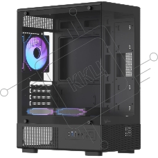 Корпус Formula Crystal Z1CM v2 черный без БП mATX 5x120mm 1xUSB3.0 audio bott PSU