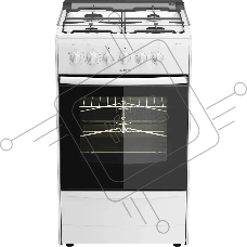 Плита комбинированная Darina 1B KM 441 306 W белый/черный, конфорок 4 шт, духовка 50 л, 50 см x 85 см x 53 см