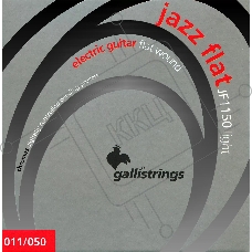 Комплект струн GALLI STRINGS [JF1150] для электрогитары, плоская обмотка, размер 11-50