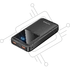 Внешний аккумулятор Vention 20000mAh(M/C-A/A)22.5W Черный с LED Дисплеем