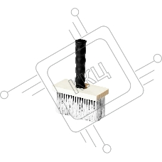 Кисть макловица Rexant 89-0402 180x80 мм искусственная щетина, деревянный корпус