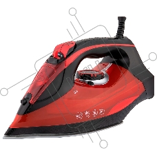 Утюг CF CF-IR3301BRB красный/черный, 3000 Вт, 50 г/мин, 200 г/мин, 420 мл