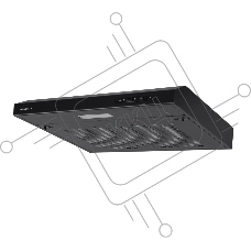 Вытяжка подвесная HOMSair Horizontal 50 черный, 50 см, 420 куб. м/ч, 45 дБ