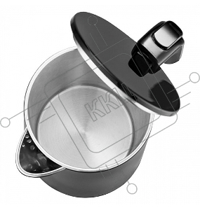 Чайник BQ KT1716P Black. Мощность:1800 Вт/Объем 1л/ Двухслойный корпус, внутренная колба из нержавеющей стали препятствует соприкоснавению пластика с кипящей водой, внешняя поверхность выполнена из высококачественного пластика - корпус не нагревается во в