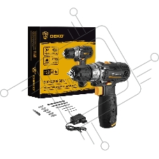 Дрель-шуруповерт Deko GCD12DU3 SET2 FU-Li-Ion 063-4146, Аккумуляторная, 12В, Кейс