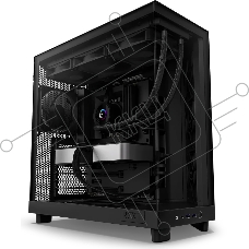 Компьютерный корпус без блока питания Case NZXT H6 Flow, Midi-Tower, TG, 3x120мм, 2xUSB-A 3.2 + 1xUSB-C 3.2, ATX, mATX, mITX черный