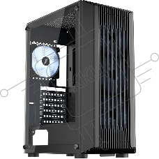 Компьютерный корпус 1STPLAYER BULLET HUNTER H6 ARGb черный ATX 4x120мм ARGb fans H6-BK-4F7