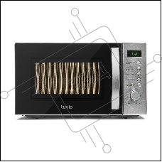 Микроволновая печь Tuvio MG7T20SM1 с функцией гриля и разморозки, серебристый/черный