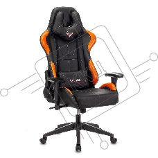 Кресло игровое Zombie VIKING 5 AERO черный/оранжевый искусственная кожа с подголов. крестовина пластик