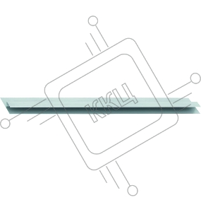 Правило СИБРТЕХ алюминиевое, h-образный профиль, L-2,0 м/ 89712