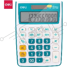 Калькулятор настольный Deli E1238/BLUE синий 12-разр.
