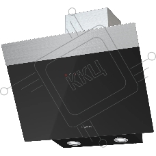 Вытяжка наклонная Krona Kristen 600 black/inox S сенсорное управление, чёрный