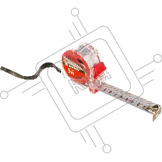 Рулетка MATRIX 31073  crystal 5м х 25мм корпус из поликарбоната