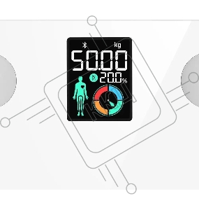 Весы напольные электронные Kitfort КТ-838, макс.180кг, белый