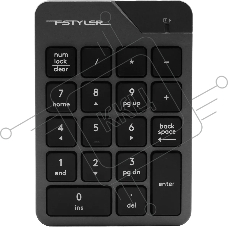 Числовой блок A4Tech FGK21C беспроводной, USB, Радиоканал, серый