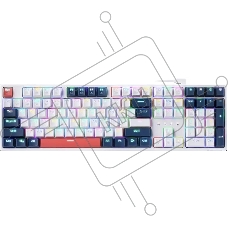 Клавиатура Redragon Whisper (71964) проводная, USB, белый + синий