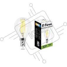 Лампа светодиодная Feron LB-52 (25875) 7 вт Е14 белый шар FILAMENT