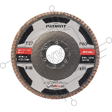 Круг лепестковый торцевой Patriot EXPERT 115мм*22,23мм*P80 цирконий