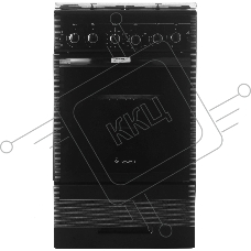 Плита газовая Gefest ПГ 5300-02 0046 черный, конфорок 4 шт, духовка 52 л, 50 см x 85 см x 58.5 см