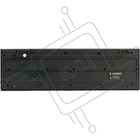 Комплект кл-ра+мышь беспров. Gembird KBS-6000, черный, 2.4ГГц, 1600 DPI,  мини-приемник-USB
