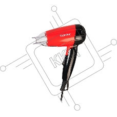 Фен Centek CT-2230 RBL красный/черный 1200Вт, 2 скорости и температуры нагрева, складная ручка