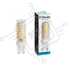 Лампа светодиодная FERON LB-434 (38148) 9 вт 230в G9 дневной капсульная
