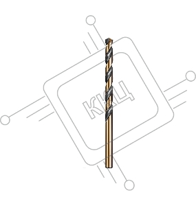 Сверло по металлу KRAFTOOL COBALT 5.5 х93мм, HSS-Co(8%), сталь М42(S2-10-1-8)